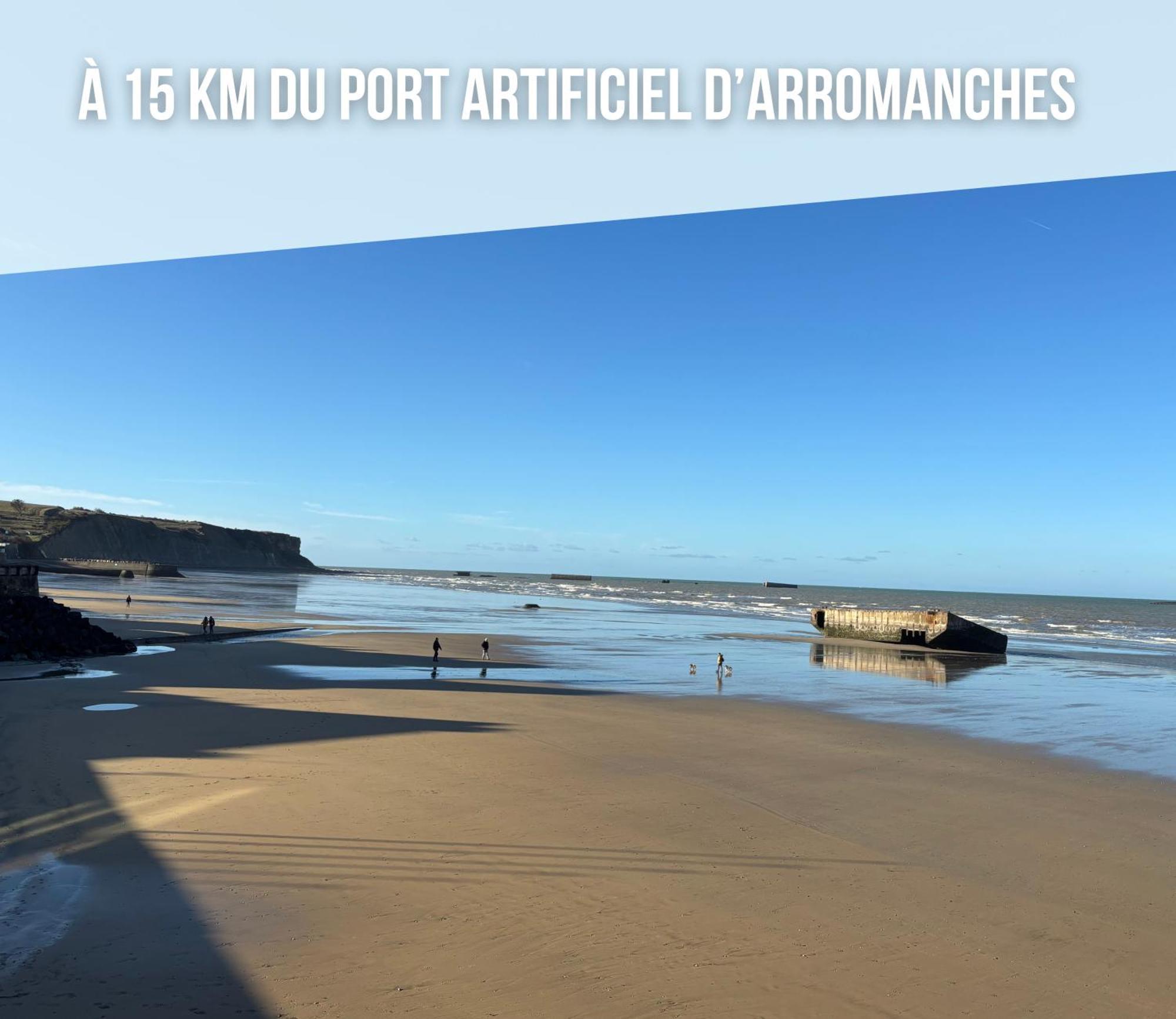 Saint Ho Maison Lumineuse Vue 8 Pers 4 2 Sdb 2 Wc Etage Renove En 2025 Belle Terrasse Grand Jardin Clos Parking 8 Mn A Pied Petite Grand Jardin Pres De Port En Bessin, Bayeux Et Omaha Vakantiehuis